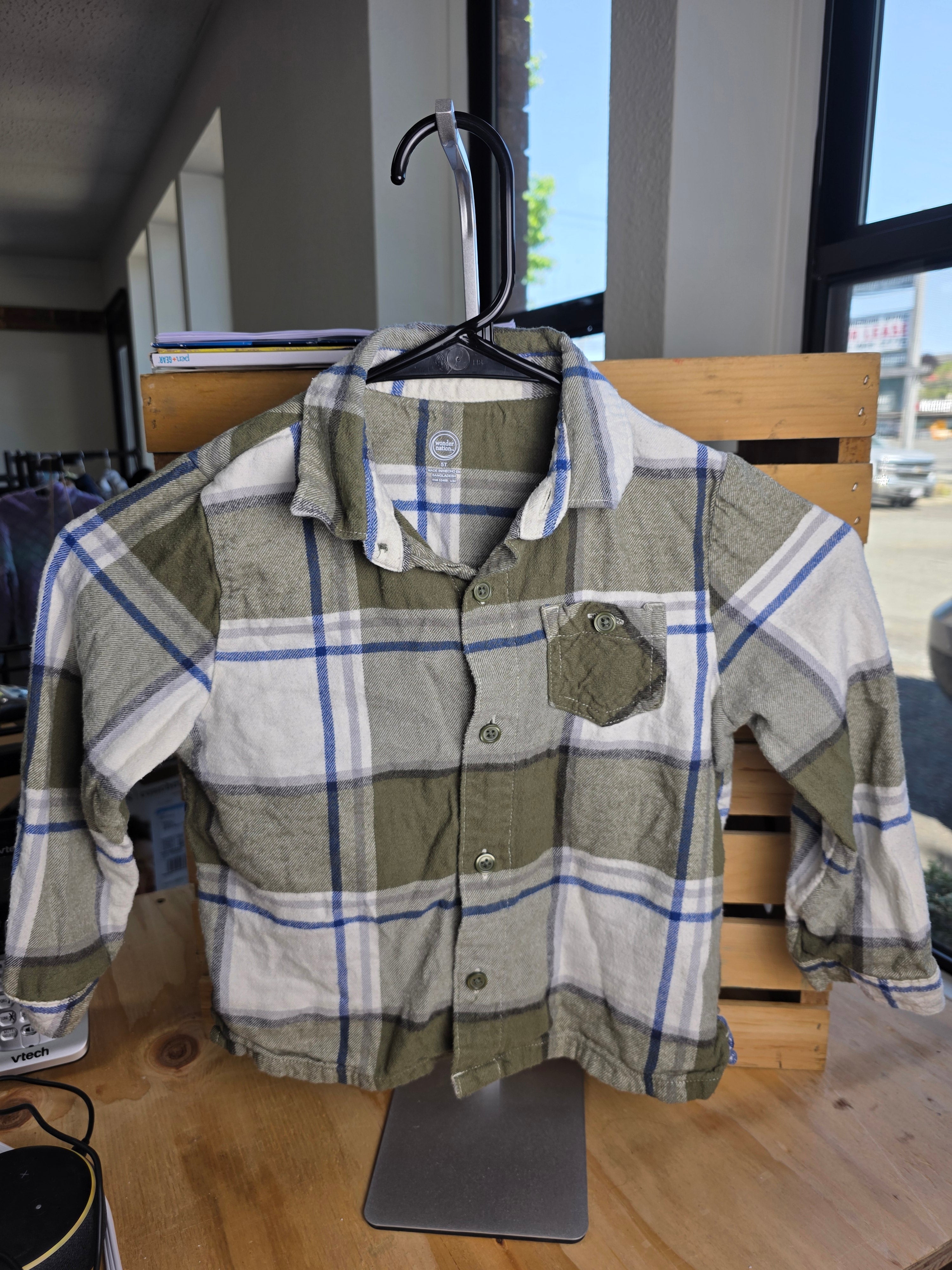 Wonder Nation Flannel 5T