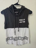 On Fire Sleeveless Hoodie M