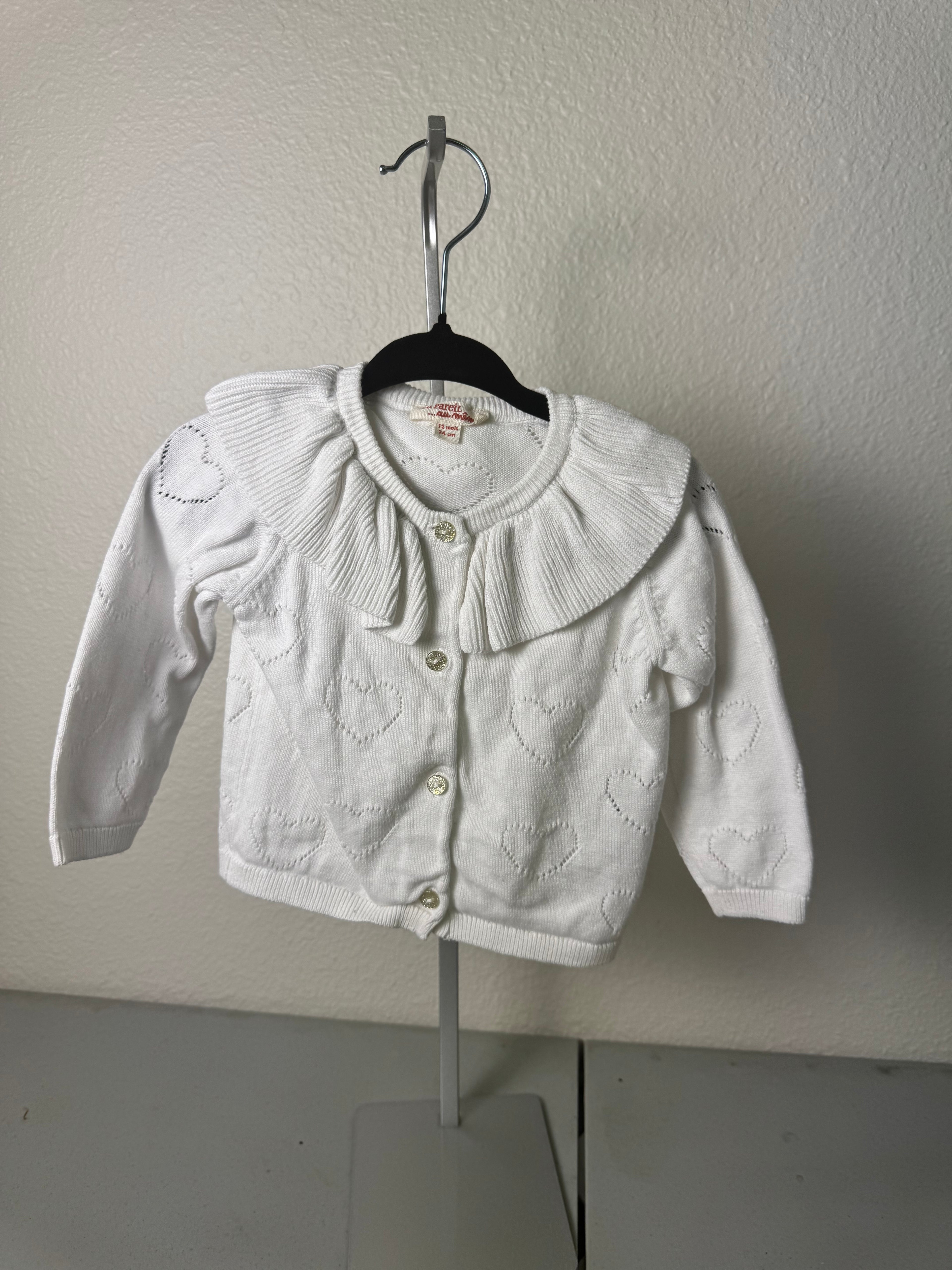 Du Pareil au Meme Cardigan 12M