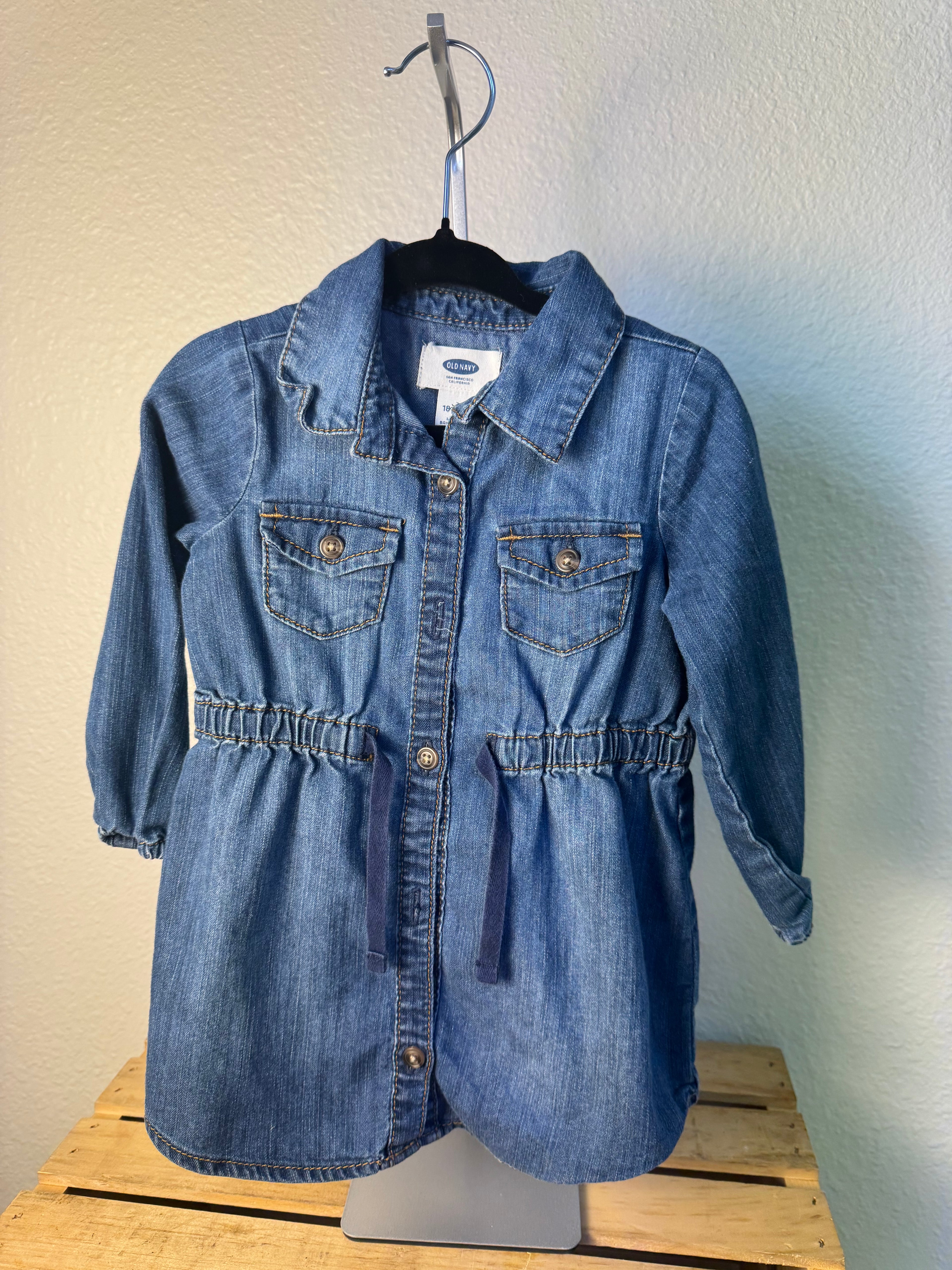 Old Navy Denim Dress 18-24M