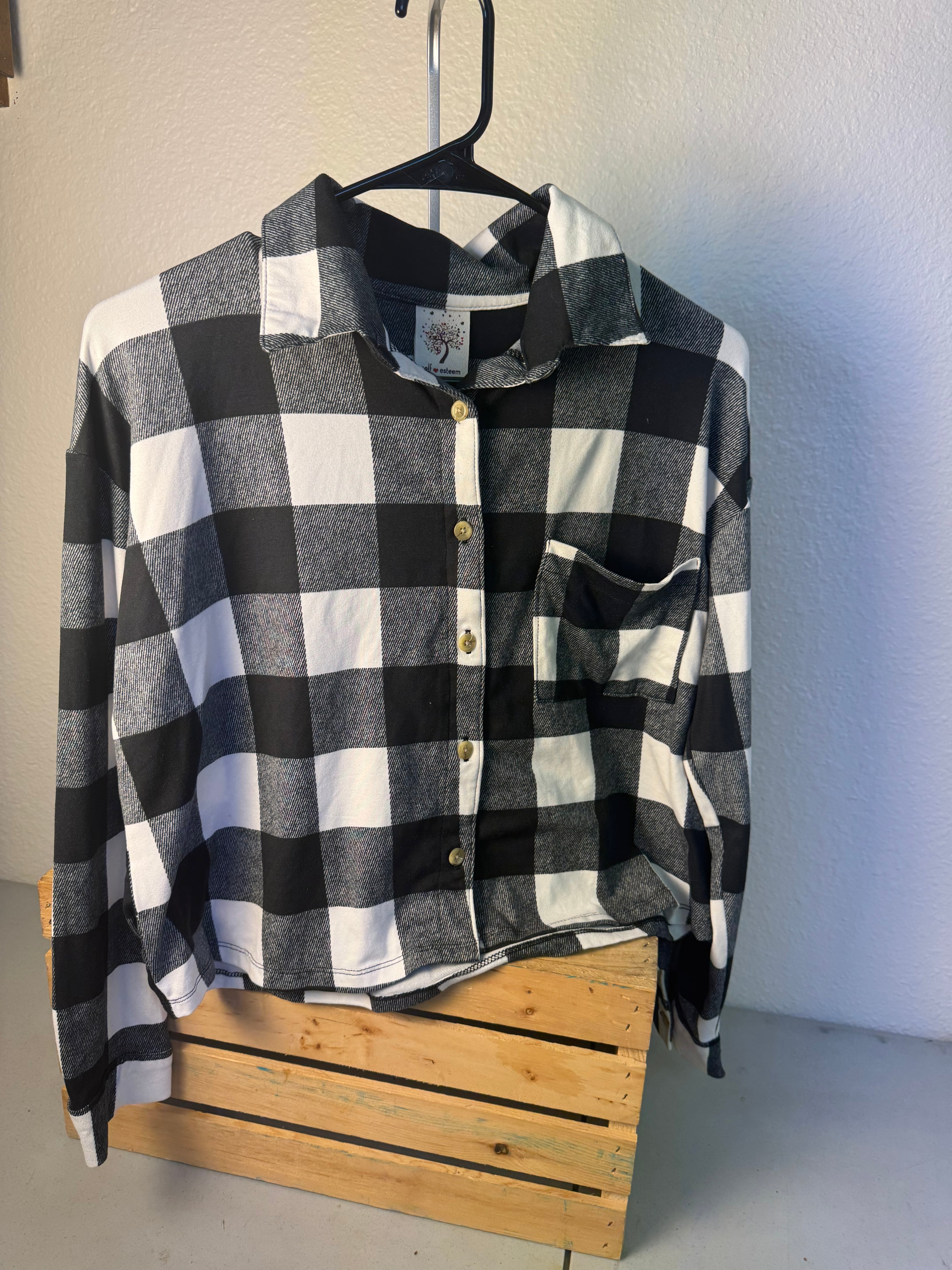 Self Esteem Button-Up Shirt M