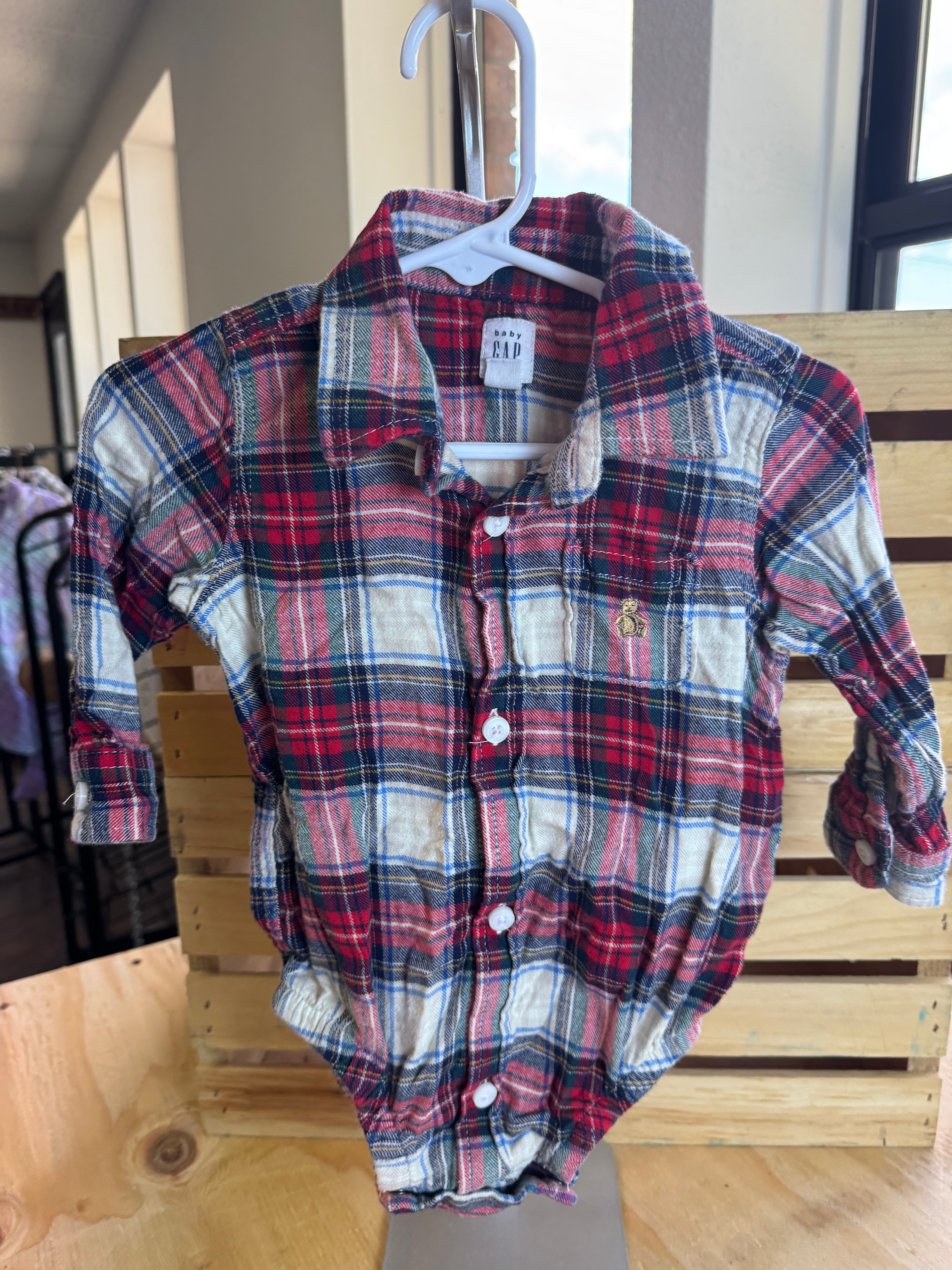 Baby Gap Flannel 6-12M