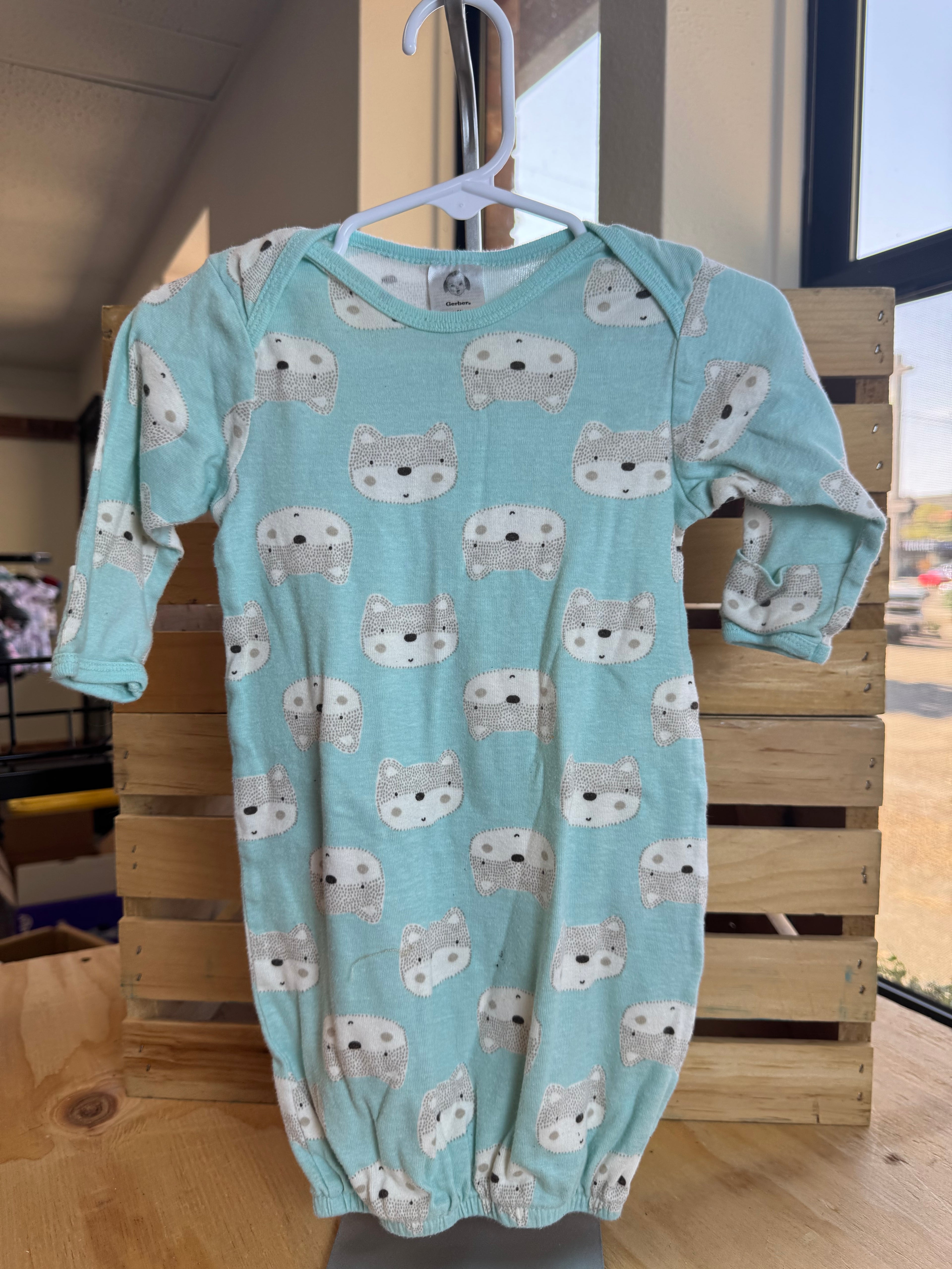 Gerber Gown 0-6M