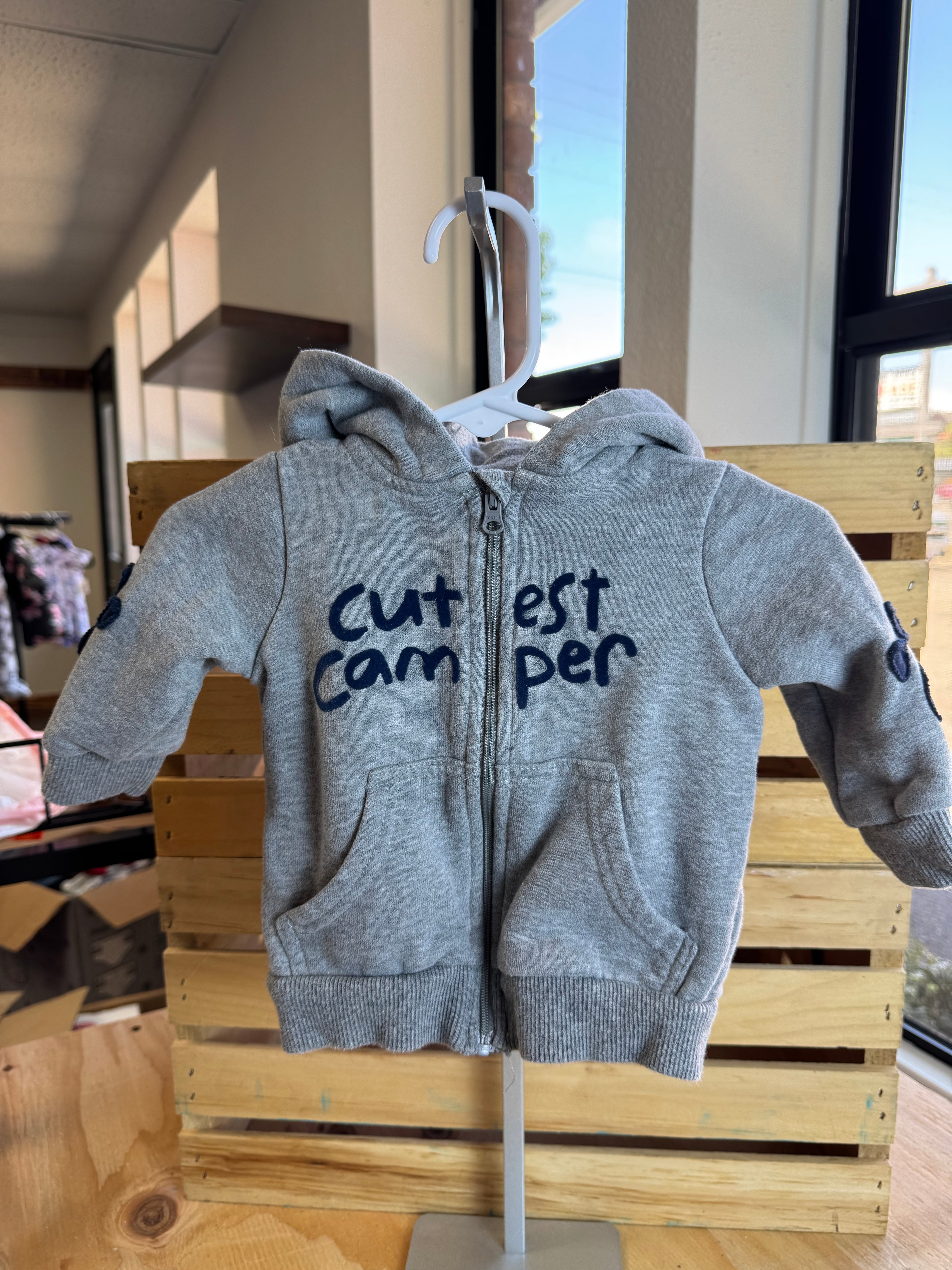 Dip Zipper Hoodie 3-6M