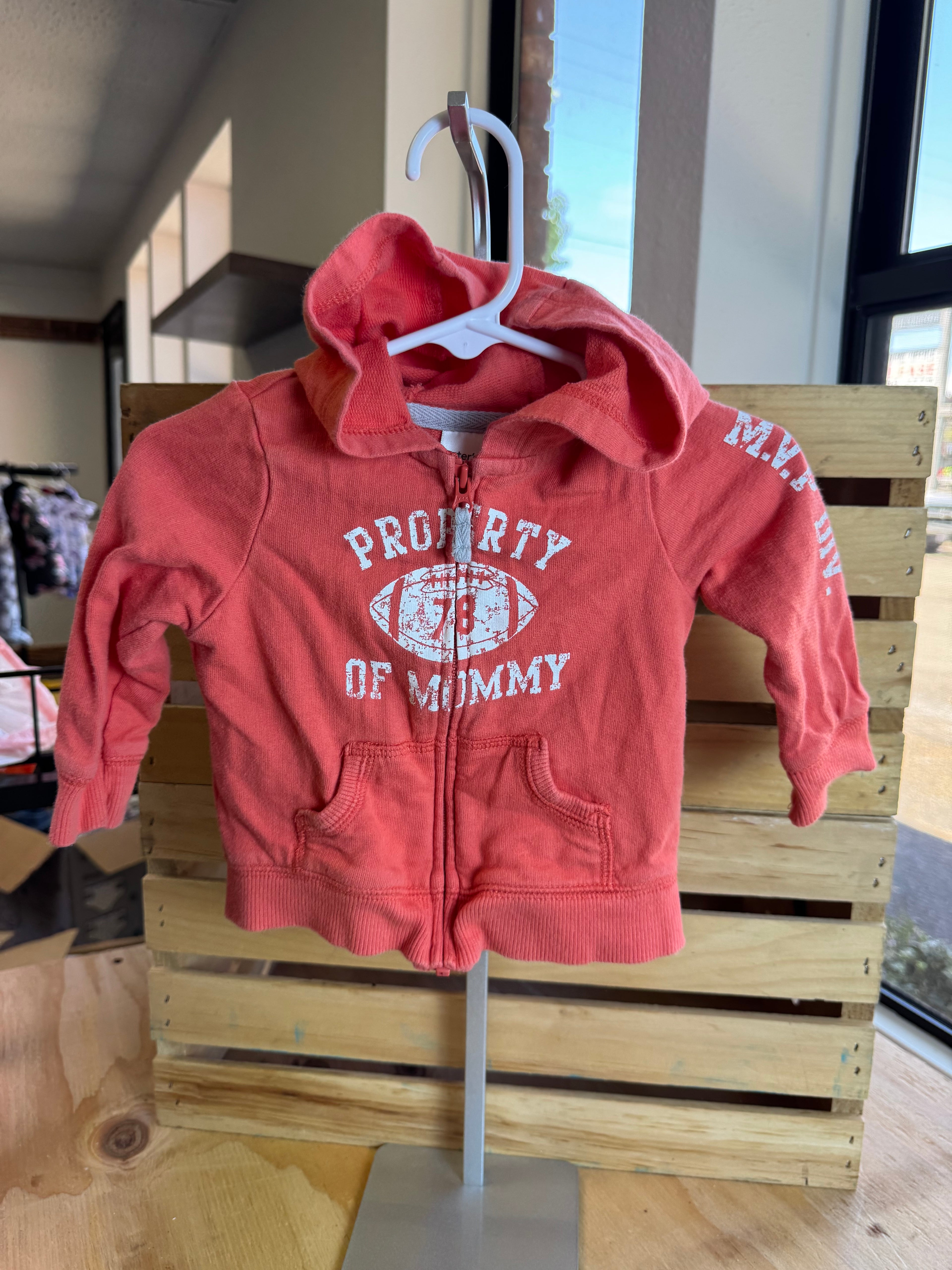 Carter’s Zipper Hoodie 9M